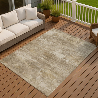 Machine Washable Indoor/Outdoor Earleville ACN2369 Abstract Rug