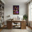 Abstrait avec vinyle et lunettes de soleil mauves-985485355