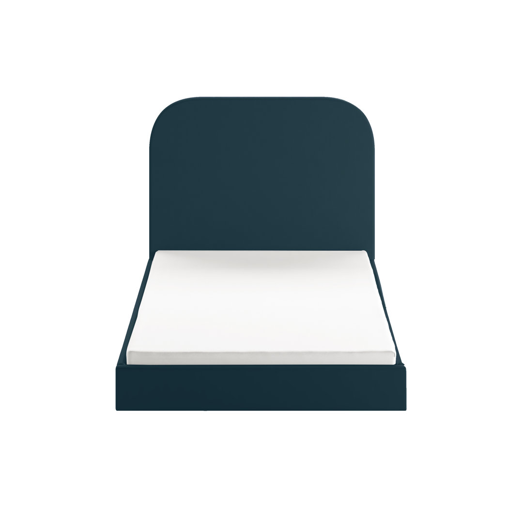 Plum Upholstered Storage Bed