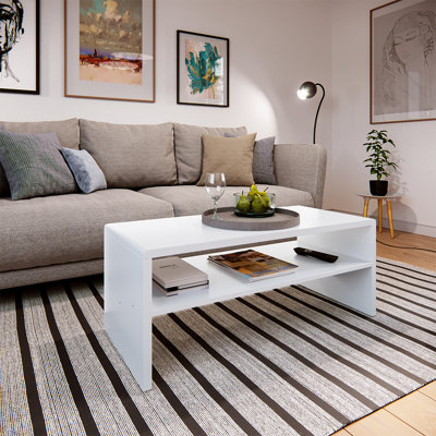 Aleksa Sled Coffee Table with Storage