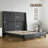 Queen Size grey Diamond Bed Frame-78894867-78894864