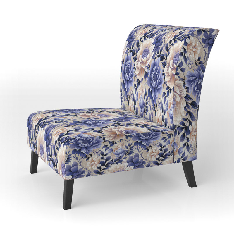 Mauve persan Paisleys - Fauteuil de chambre rembourré Boho, fauteuil d'appoint à motif cachemire