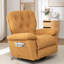 Fauteuil inclinable relaxant, molleton artificiel doux, rembourré, oscillant, poche latérale-1337520701