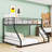 Metal Bunk Bed With Ldder,Slats And Guardrail-903544079