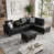 Black Faux Leather