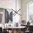 6 Light Black Small Chandelier