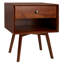 Table de chevet en bois massif Mid-Century
