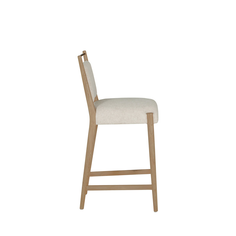 Highland Oak Reclined Back Bar Stool, Dawn