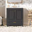 Meuble-lavabo 30 po avec lavabo en céramique-115123588
