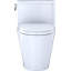 Toilette allongée une pièce à hauteur universelle 1,28 GPF TOTO® Nexus® avec CEFIONTECT® et siège SS124 SoftClose, prêt pour WASHLET® +, blanc coton-48006146