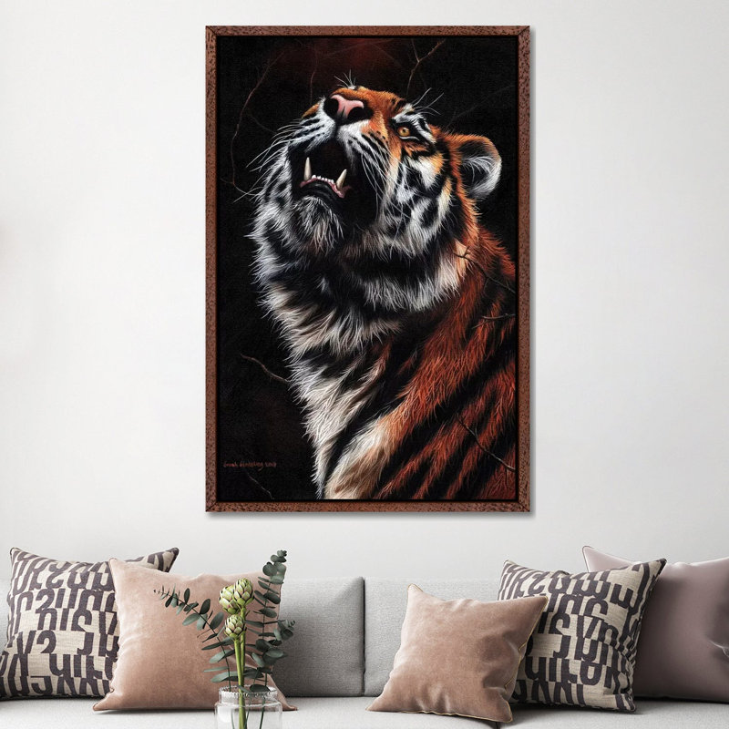 Tiger II by Sarah Stribbling - Gallery-Wrapped Canvas Giclée on Canvas, Classic Wood Floater Framed, 152.5 cm H x 101.5 cm W