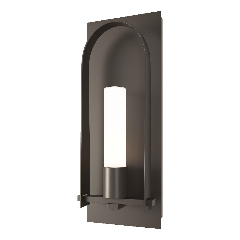 Triomphe Aluminum Wall Light, Opal, 24" H x 9.5" W x 4.6" D, Coastal Dark Smoke