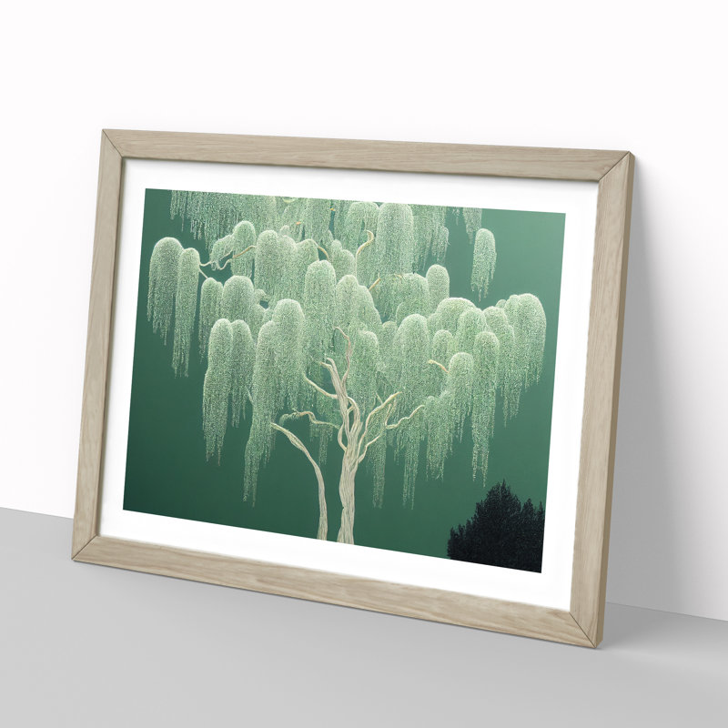 XH1022-9400X Unbelievable Weeping Willow Tree - Single Picture Frame Print, Oak Framed, 46cm H x 64cm W x 2cm D