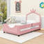 Lit plateforme simple tapissier avec capitonnage