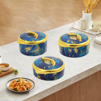 3Pcs Thermal Dish Set With Lids, Food Storage Container, Insulated Food Jars