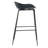 28" Molded Plastic Bar Stool – Mid-Century Modern Design with Metal Legs, Backless Seating-223744731