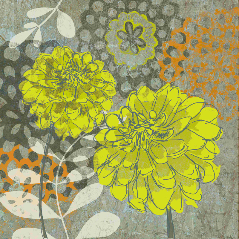 «Beautiful Yellow Yellow» - Impression sur toile tendue, L 30 po x H 30 po