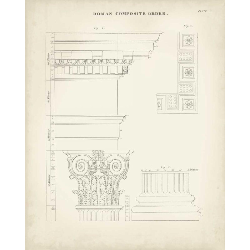 «17, Kelly, Thomas Gallery», art sur toile tendue: Architecture grecque et romaine IV, H 44 po x l 36 po