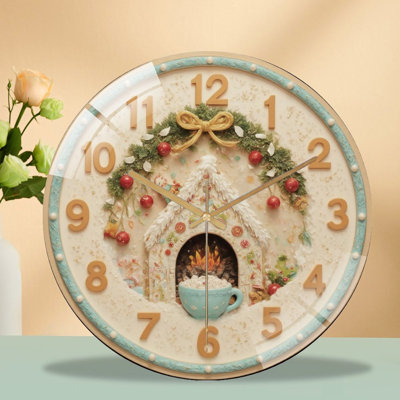 Horloge murale de Noël 12 po