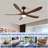 5-piece Solid Wood Ceiling Fan Light-661958585