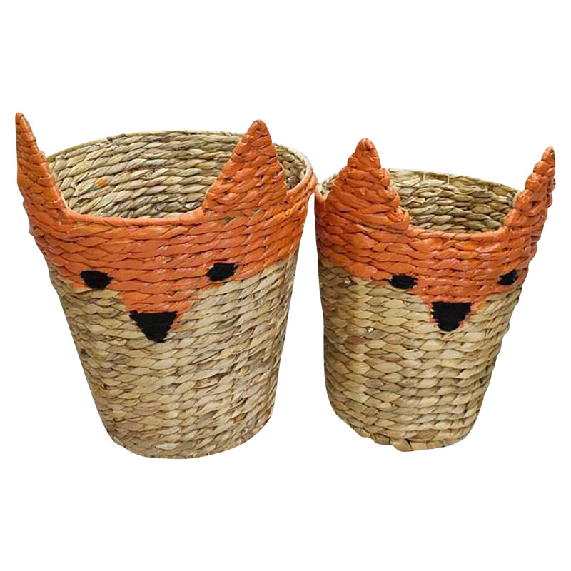 Wicker Laundry Set with Handles