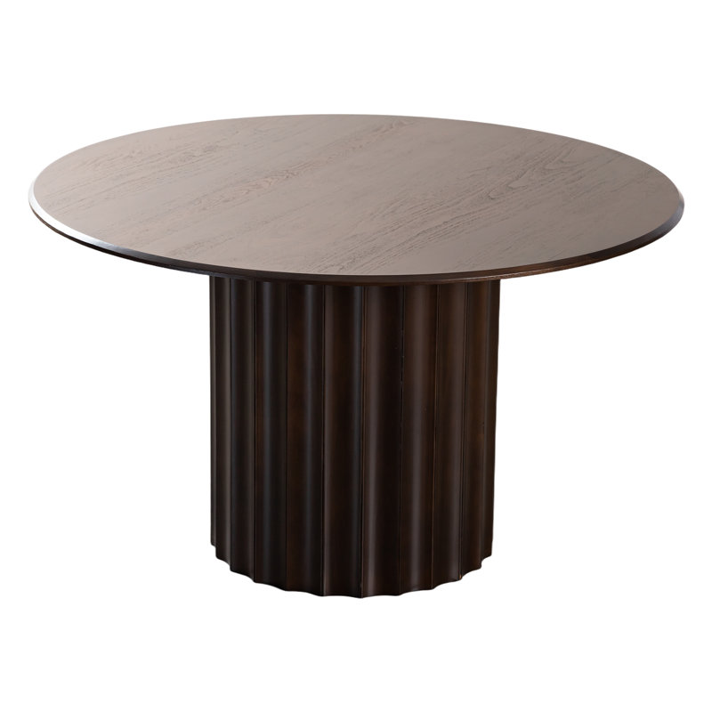 Table de salle à manger en bois massif, Noyer, H 30 po x L 46 po x l 46 po