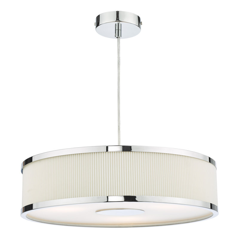 Avionne 3 - Light Pendant, Polished Chrome, Ivory