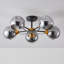 Rotan Glass Semi Flush Mount