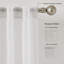 Paire de rideaux transparents Calia 52x84-91676142