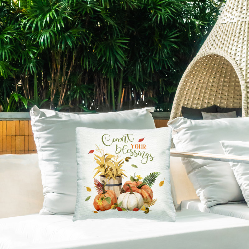 Design de coussin décoratif «Count Your Blessings» par Deane Beesley