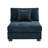 Upholstered Blue Chenille Armless Chair with Pillow Back, Single Chair Module Part For Sectional Sofa-595439990-595439993