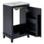 [Viedo] 20 Inch Modern Small Bathroom Vanity Cabinet With Ceramic Basin- 20*14.5*33.3 Inches,Ample Storage,1 Soft Close Door-307855075