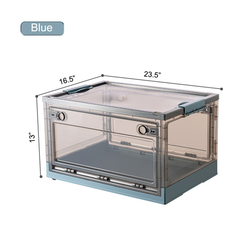 ColorSize Stackable Storage Container, 13" H x 23.5" W x 16.5" D, Blue