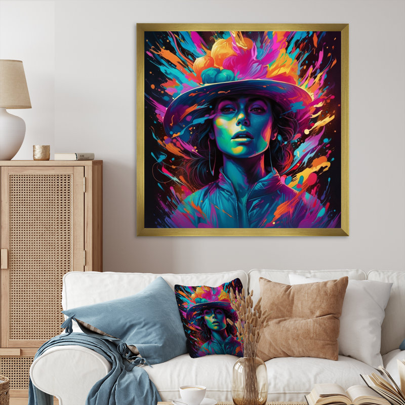 " Artistic Darkness ", Gold Framed, 30" H x 30" W x 1" D