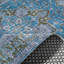 Chenille en coton bleu antidérapant Kilim-136150698