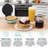 Nostalgia MyMini Personal Electric Waffle Maker, Hash browns, French Toast, Grilled Cheese, Quesadilla, Brownies, Cookies