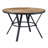 Light Birch Indoor Round Dining Table With Metal Legs