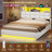 LED Upholstered Platform Storage Bed with Charging Station-1640284451-1640284449