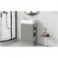 Meuble-lavabo 18,6 po avec lavabo, meuble-lavabo avec tablette à deux niveaux, orientation gauche ou droite, gris-2063028516
