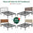 Turberville 16'' Black Metal Platform Bed Frame With Steel Slat Support, No Box Spring Needed-358194523