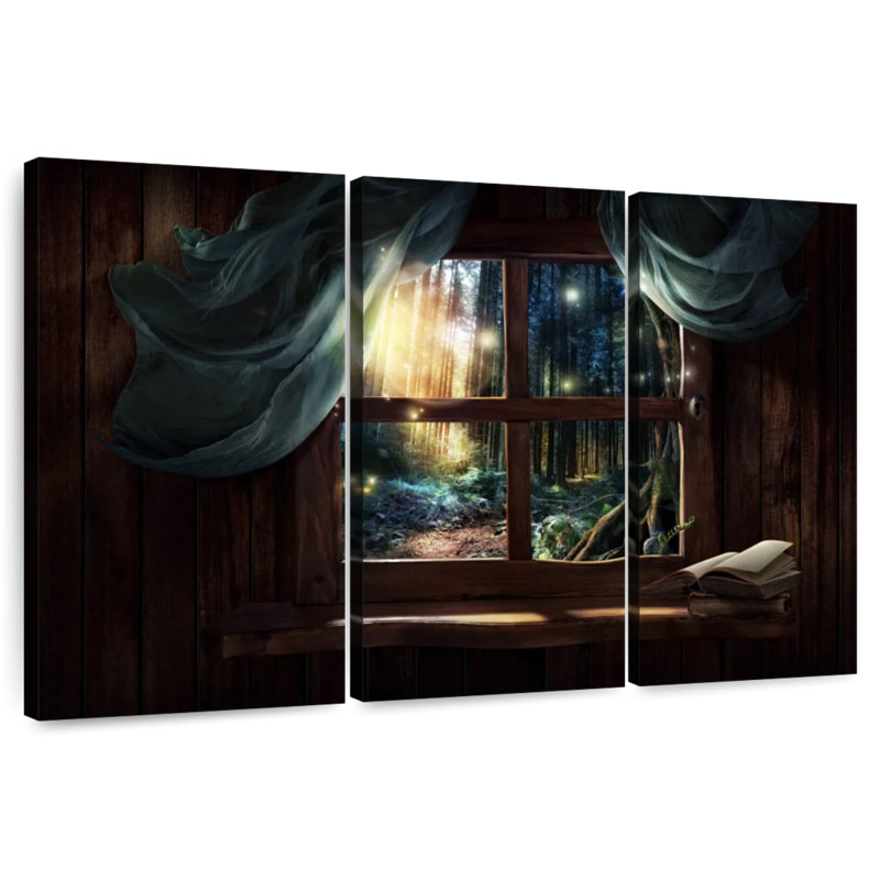 Lilie Magical Forest, 48" H x 74" W