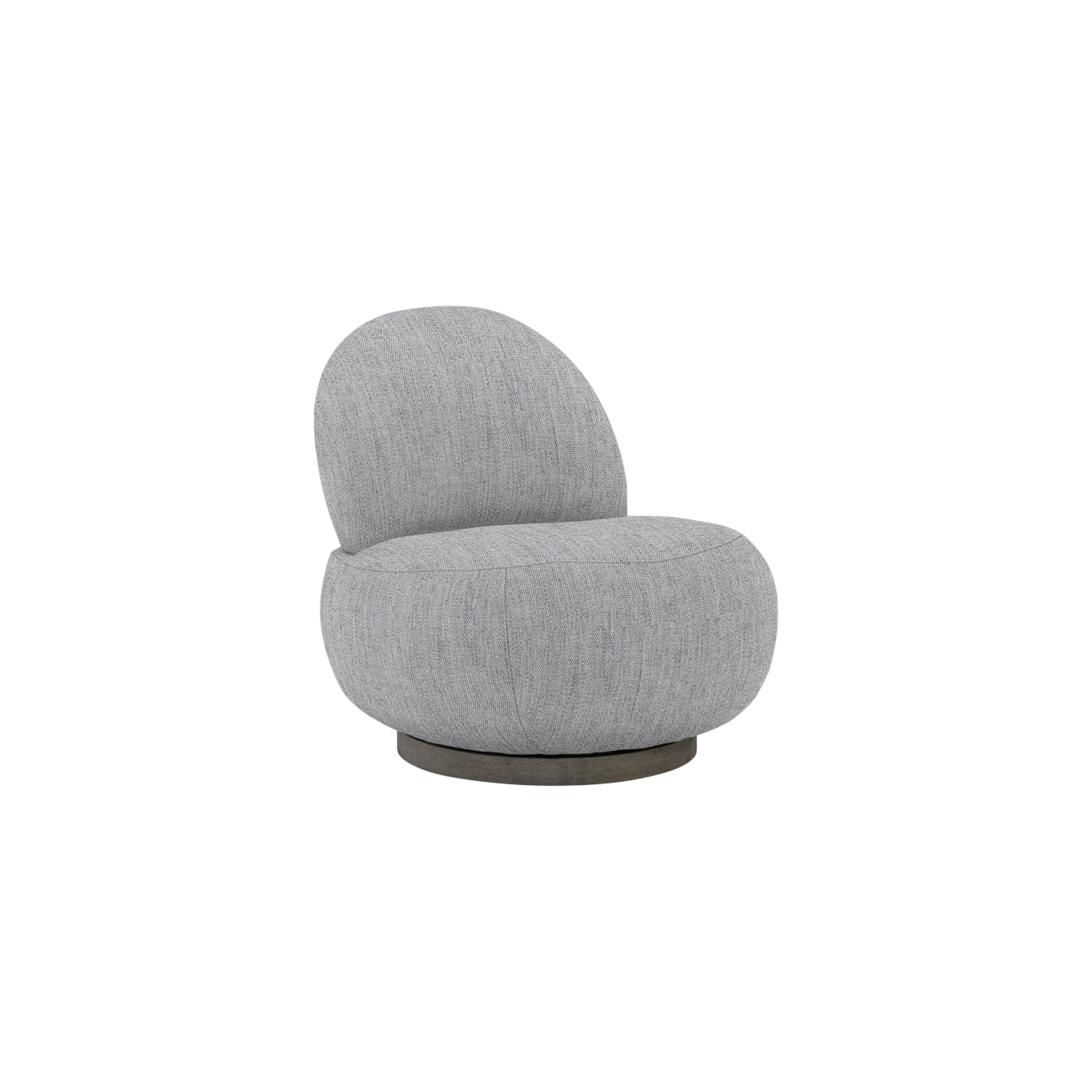 Caicos Swivel Patio Chair with Cushions, Canvas Granite Sunbrella® Canvas
