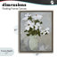 Cadre flottant Cosmos Flowers Serene Rustic Vase, design par Chloe Elliot-1678975559-1678975555
