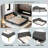 Upholstered Daybed With Headboard And Armrest-19911151-19911150