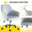 Chaise de bureau ajustable en velours avec conception ergonomique et base stable-997741444