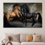 Impression sur toile cheval élégant, décor de ferme moderne, 1P