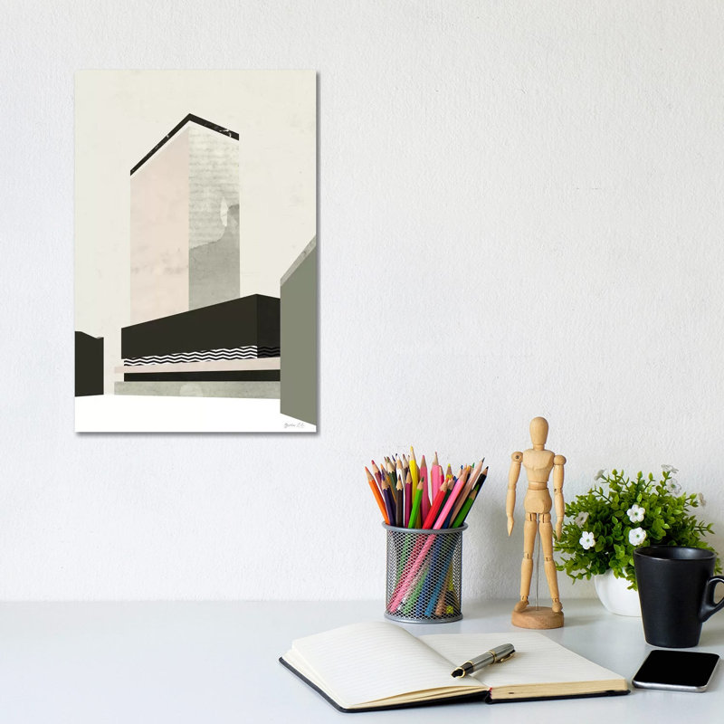 Outside In V by Green Lili - Wrapped Canvas Print, 20.32 cm H x 30.48 cm W