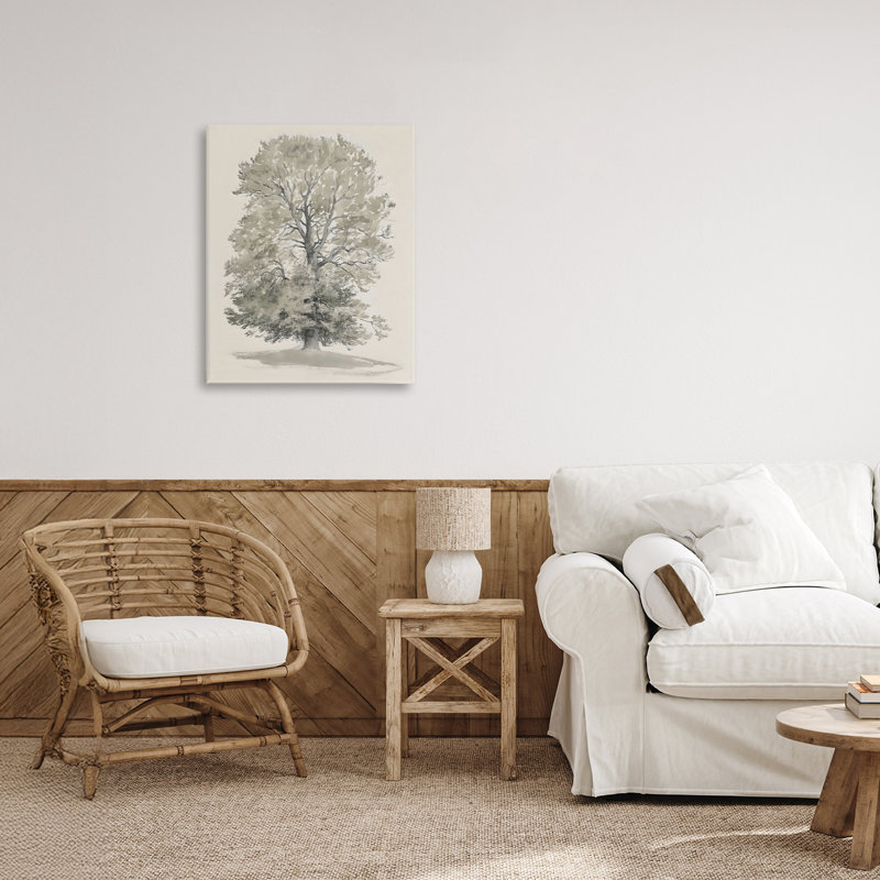 Toile d'arbre de campagne rétro vintage, design par Riley B, H 20 po x l 16 po