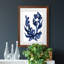 Indigo brossé Blooms I encadré mat - prêt à accrocher-115783420-115783413