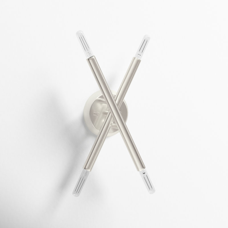 Poco Armed Sconce, Brushed Nickel